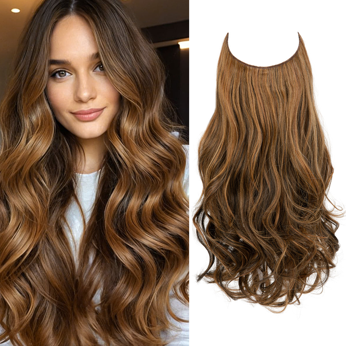 Chestnut + 1 FREE HALO / 14 Inch / Vip Price