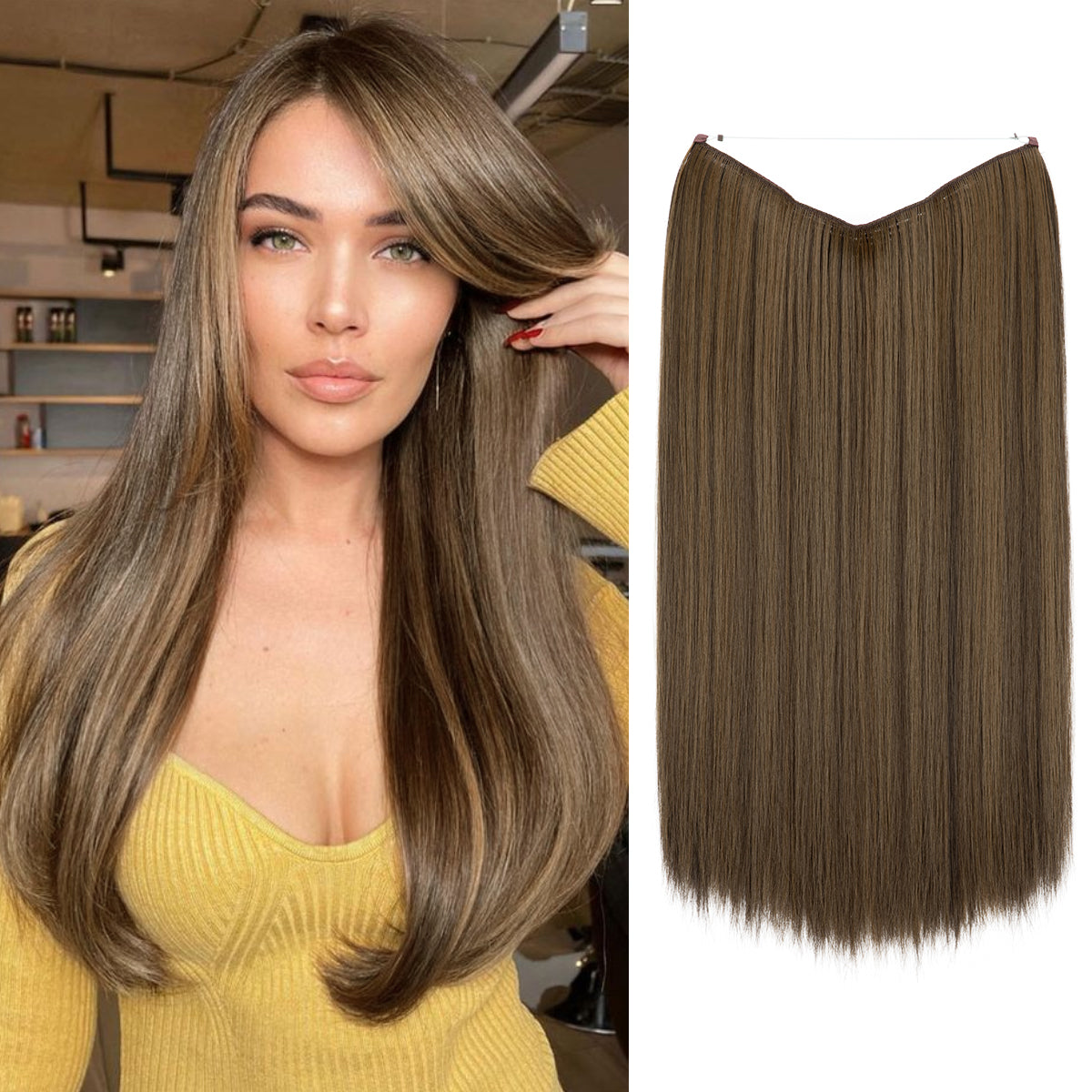 Coffee Brown + 1 FREE HALO / 16 Inch / Vip Price