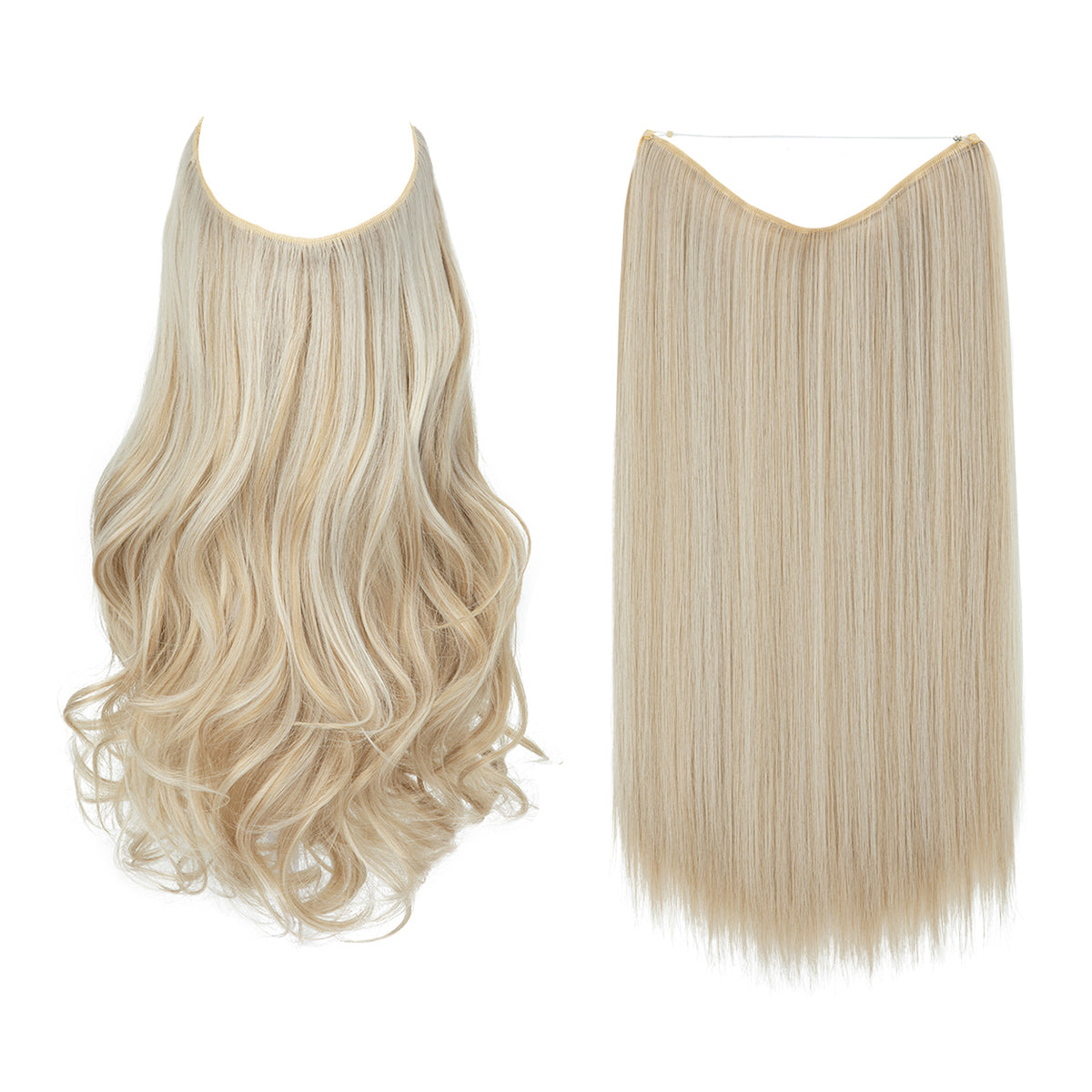 Cream Blonde + 1 FREE HALO / 18 Inch / Vip Price