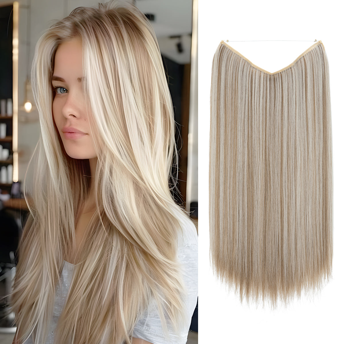 Ivory Blonde + 1 FREE HALO / 16 Inch / Vip Price