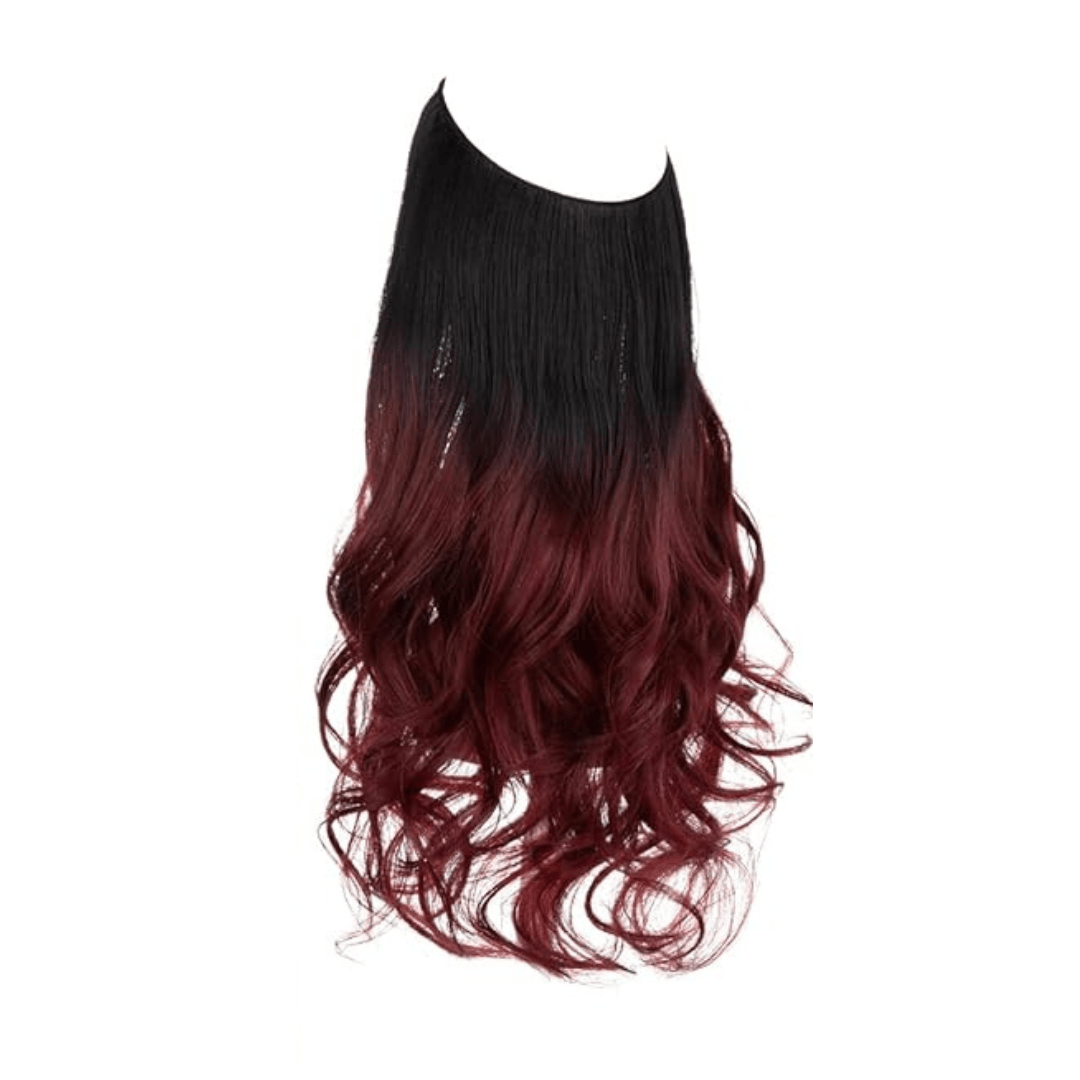 Black to Wine Red Ombre / 16 Inch / Vip Price