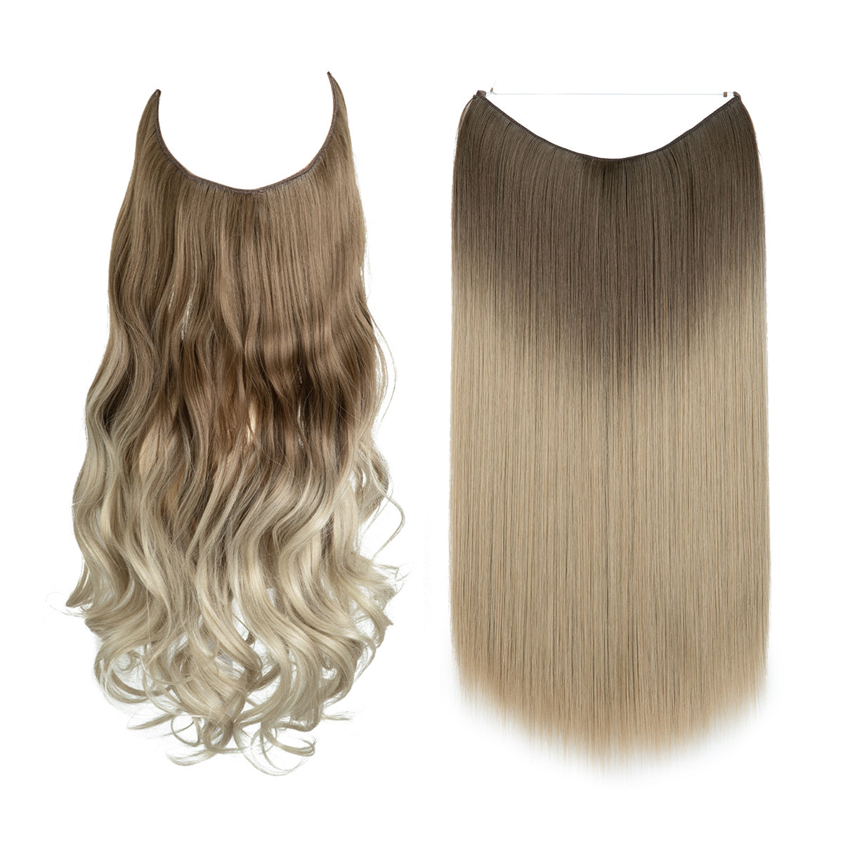 Brown to Ash Blonde + 1 FREE HALO / 18 Inch / Vip Price