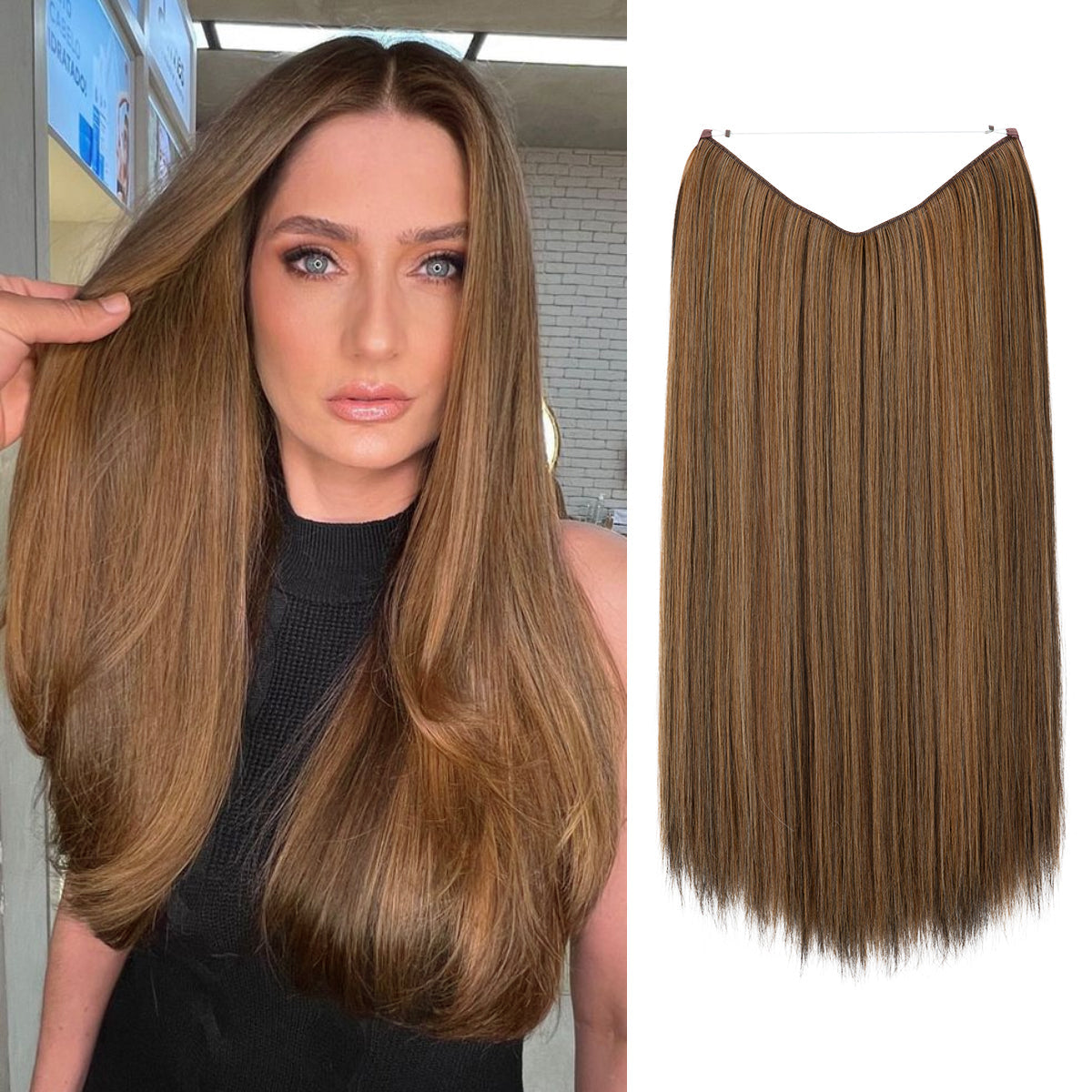 Chestnut + 1 FREE HALO / 16 Inch / Vip Price